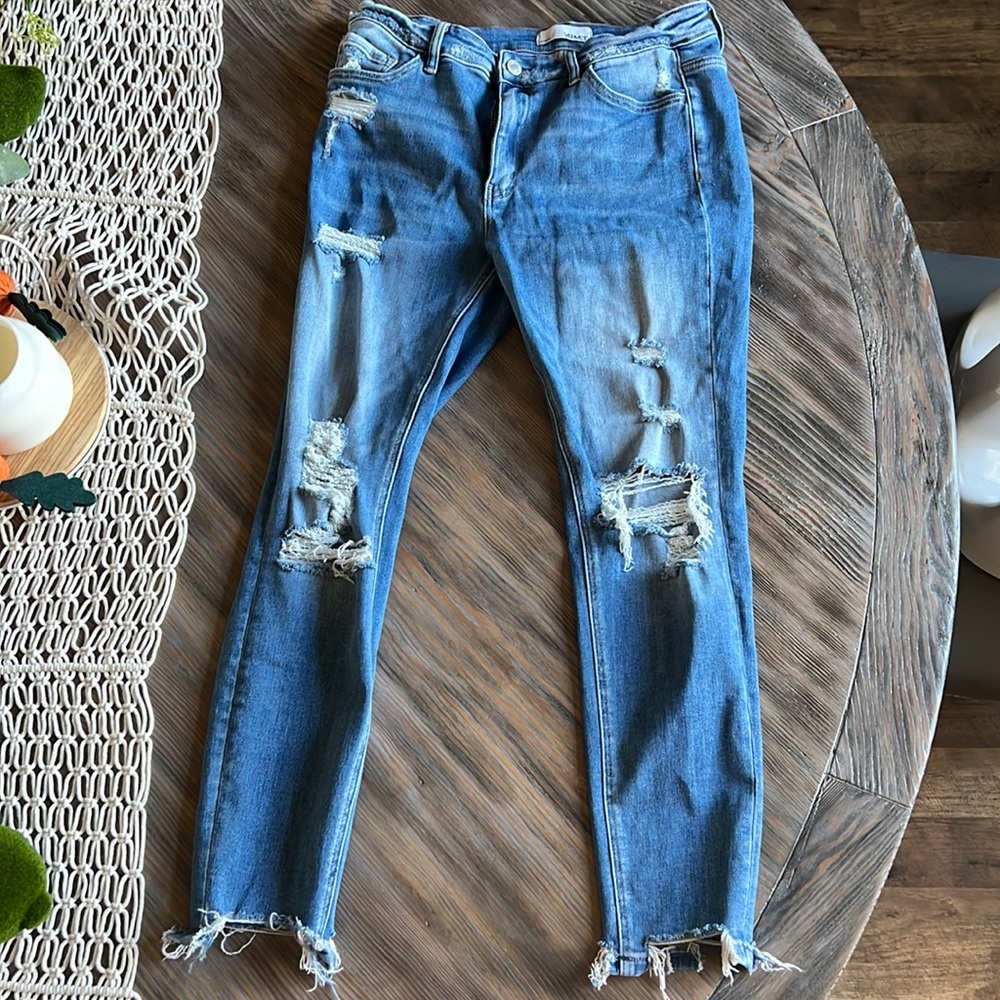 Vervet distressed skinny jeans